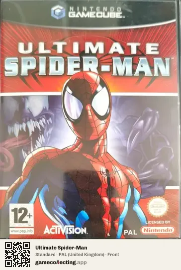 Ultimate Spider-Man Nintendo GameCube, United Kingdom box front