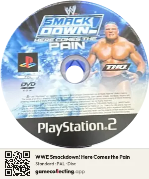 WWE Smackdown! Here Comes the Pain PlayStation 2, PAL disc