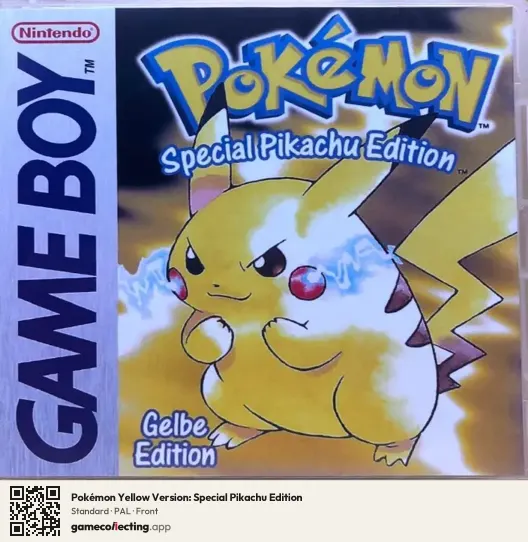 Pokémon Yellow Version: Special Pikachu Edition Game Boy, PAL box front
