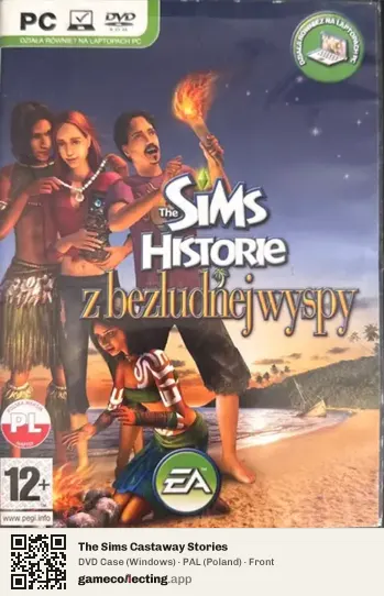 The Sims Castaway Stories Computer, Poland box front