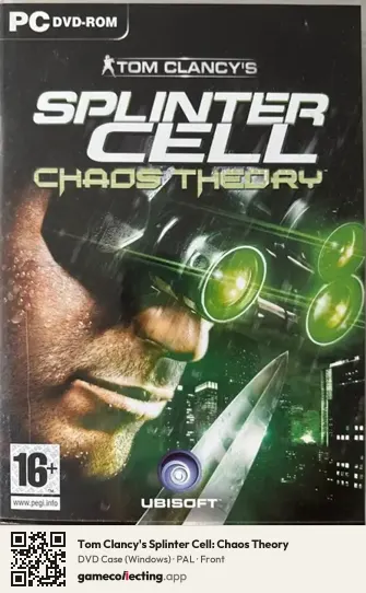 Tom Clancy's Splinter Cell: Chaos Theory Computer, PAL box front