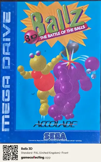 Ballz 3D Sega Mega Drive / Genesis, United Kingdom box front