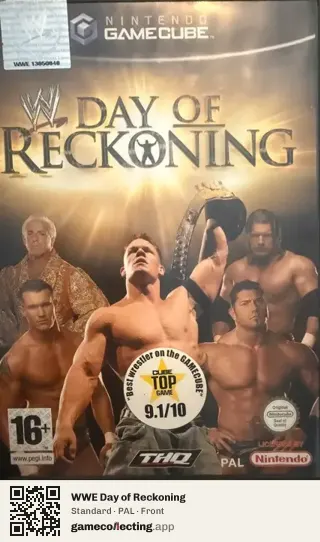 WWE Day of Reckoning Nintendo GameCube, PAL box front