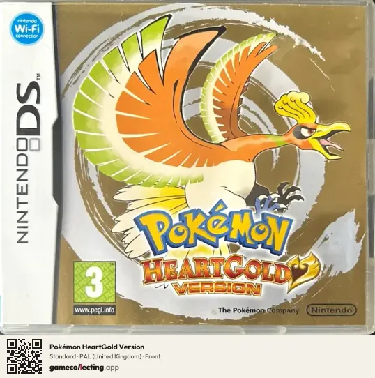 Pokémon HeartGold Version Nintendo DS, United Kingdom box front