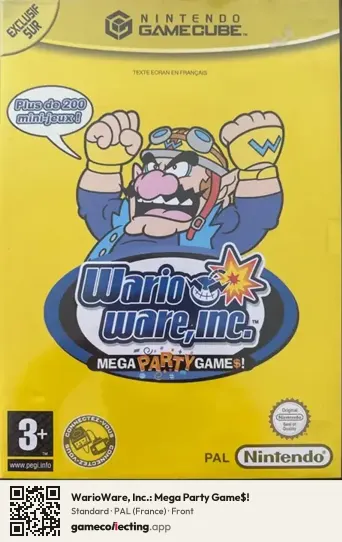 WarioWare, Inc.: Mega Party Game$! Nintendo GameCube, France box front