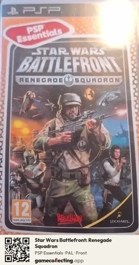 Star Wars Battlefront: Renegade Squadron PlayStation Portable, PAL box front