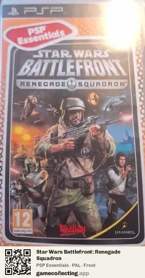 Star Wars Battlefront: Renegade Squadron PlayStation Portable, PAL box front