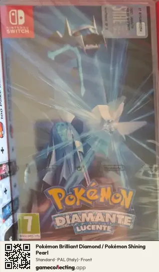 Pokémon Brilliant Diamond / Pokémon Shining Pearl Nintendo Switch, Italy box front