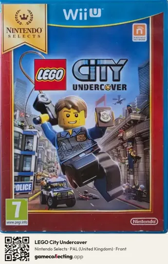 LEGO City Undercover Nintendo Wii U, United Kingdom box front