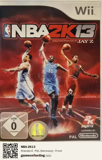 NBA 2K13 Nintendo Wii, Germany box front