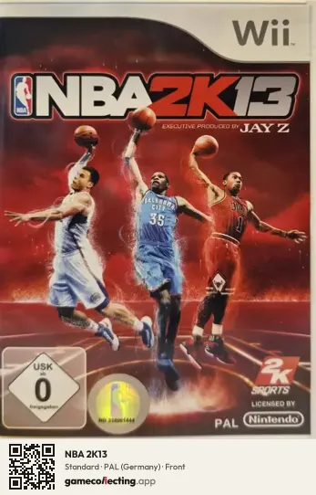 NBA 2K13 Nintendo Wii, Germany box front