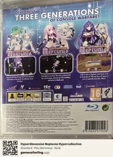Hyperdimension Neptunia Hypercollection PlayStation 3, Germany box back