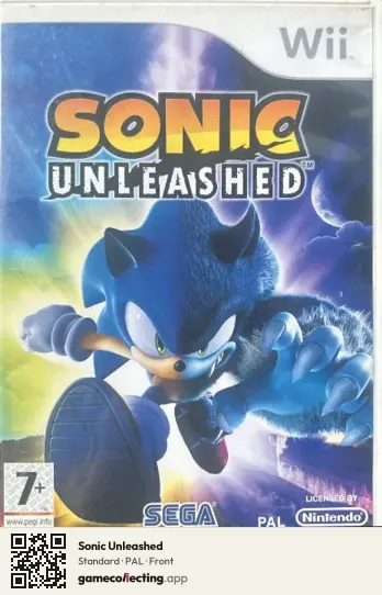 Sonic Unleashed Nintendo Wii, PAL box front
