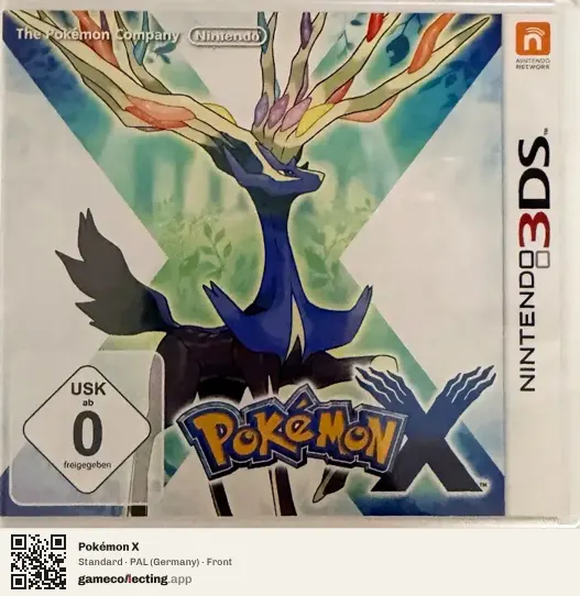 Pokémon X Nintendo 3DS, Germany box front
