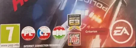 Need for Speed: Hot Pursuit, the PEGI square on its front