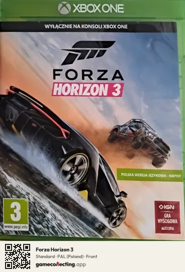 Forza Horizon 3 Xbox One, Poland box front