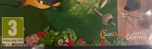 Garden Simulator, the PEGI square on its front