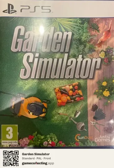 Garden Simulator PlayStation 5, PAL box front