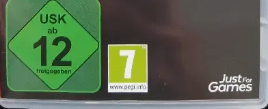Saga of Sins, the PEGI square on its front