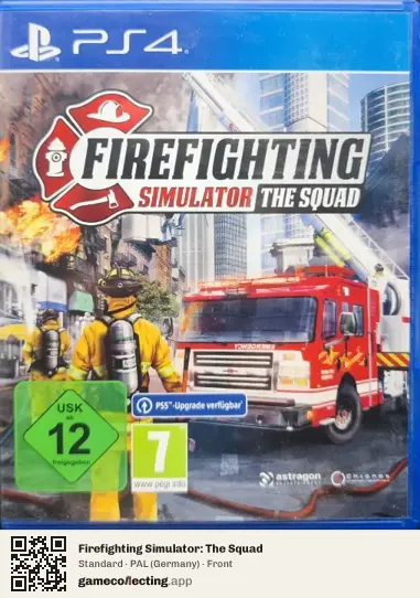 Firefighting Simulator: The Squad PlayStation 4, Germany box front