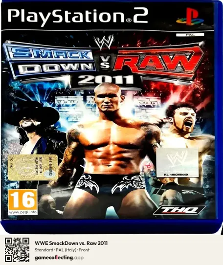 WWE SmackDown vs. Raw 2011 PlayStation 2, Italy box front