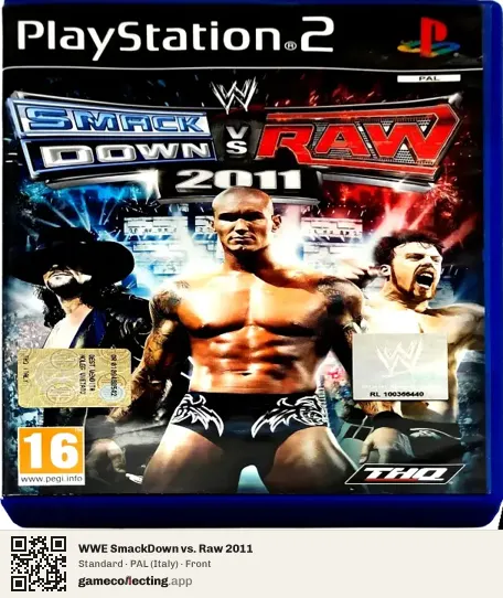 WWE SmackDown vs. Raw 2011 PlayStation 2, Italy box front