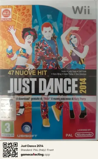 Just Dance 2014 Nintendo Wii, Italy box front