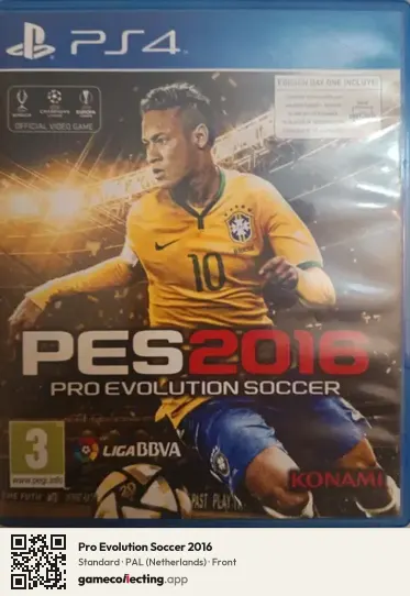 Pro Evolution Soccer 2016 PlayStation 4, Netherlands box front