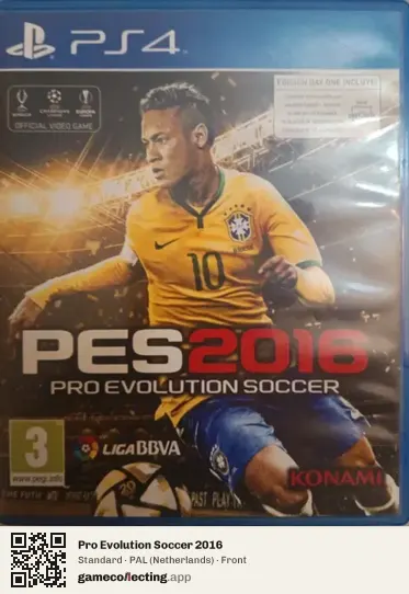 Pro Evolution Soccer 2016 PlayStation 4, Netherlands box front