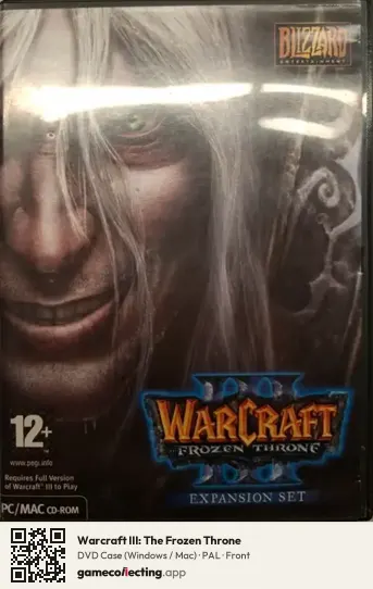 Warcraft III: The Frozen Throne Computer, PAL box front