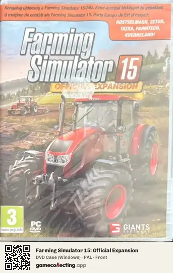 Farming Simulator 15: Official Expansion Computer, PAL box front