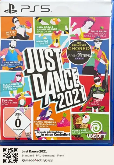 Just Dance 2021 PlayStation 5, Germany box front