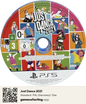 Just Dance 2021 PlayStation 5, PAL disc
