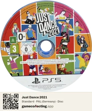 Just Dance 2021 PlayStation 5, PAL disc