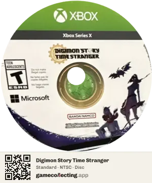 Digimon Story Time Stranger Xbox Series X, NTSC disc