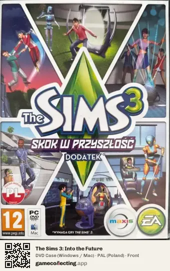 The Sims 3: Into the Future Computer, Poland box front