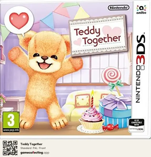 Teddy Together Nintendo 3DS, PAL box front