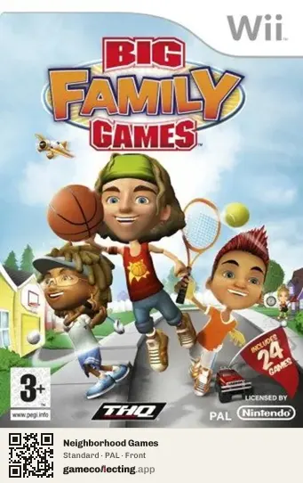 Neighborhood Games Nintendo Wii, PAL box front