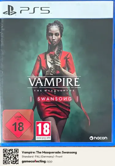 Vampire: The Masquerade: Swansong PlayStation 5, Germany box front