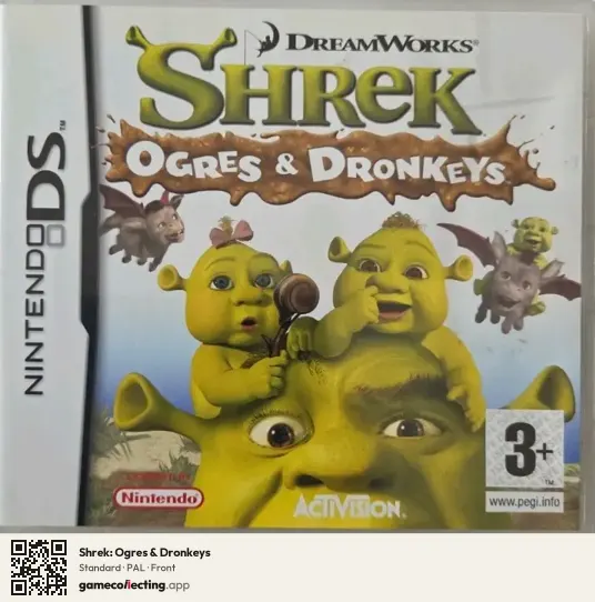 Shrek: Ogres & Dronkeys Nintendo DS, PAL box front