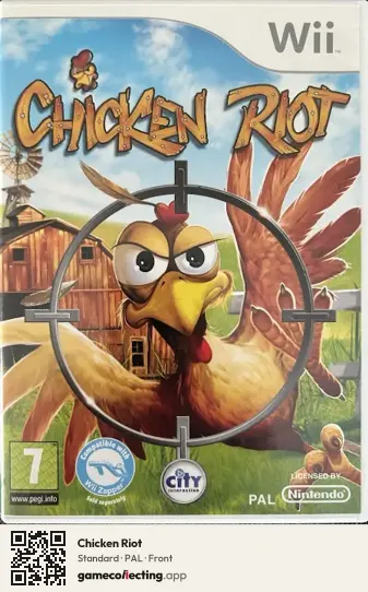 Chicken Riot Nintendo Wii, PAL box front