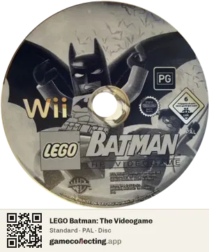 LEGO Batman: The Videogame Nintendo Wii, PAL disc
