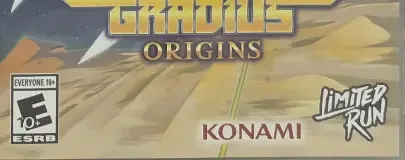 Gradius Origins, the ESRB box on its front