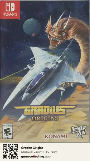 Gradius Origins Nintendo Switch, NTSC box front