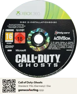 Call of Duty: Ghosts Xbox 360, PAL disc