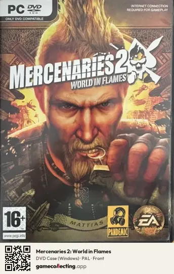 Mercenaries 2: World in Flames Computer, PAL box front