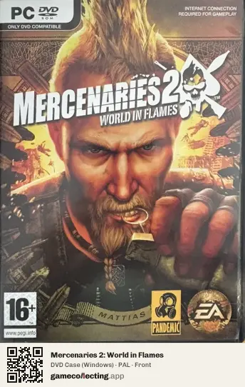 Mercenaries 2: World in Flames Computer, PAL box front