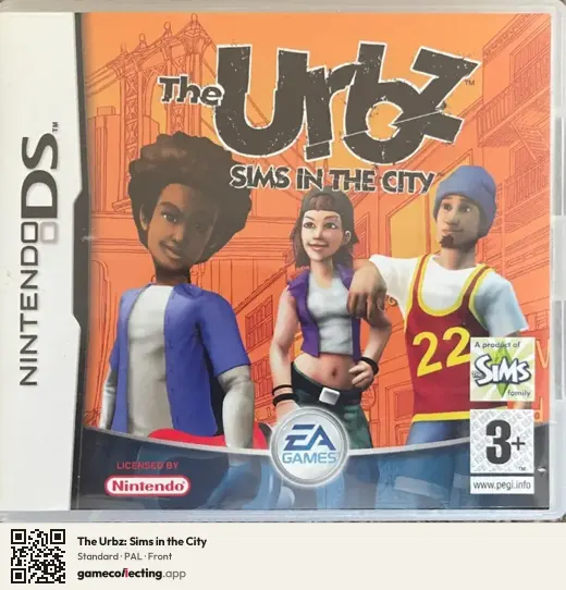 The Urbz: Sims in the City Nintendo DS, PAL box front