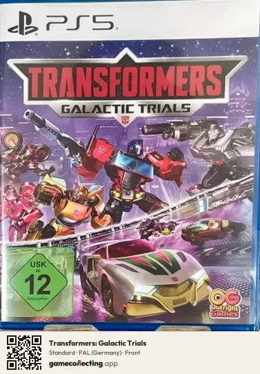 Transformers: Galactic Trials PlayStation 5, Germany box front