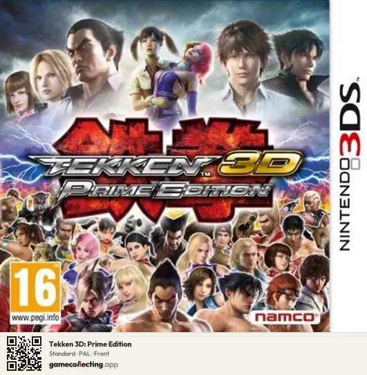 Tekken 3D: Prime Edition Nintendo 3DS, PAL box front